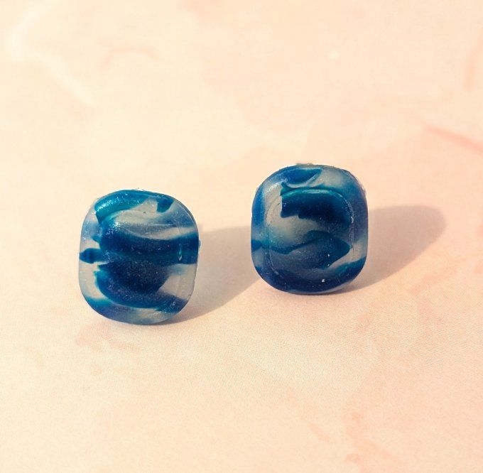 Puces d'oreilles bleu de toi