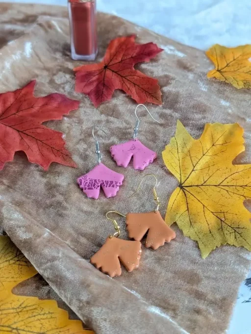 Boucles d'oreilles ginkgo biloba