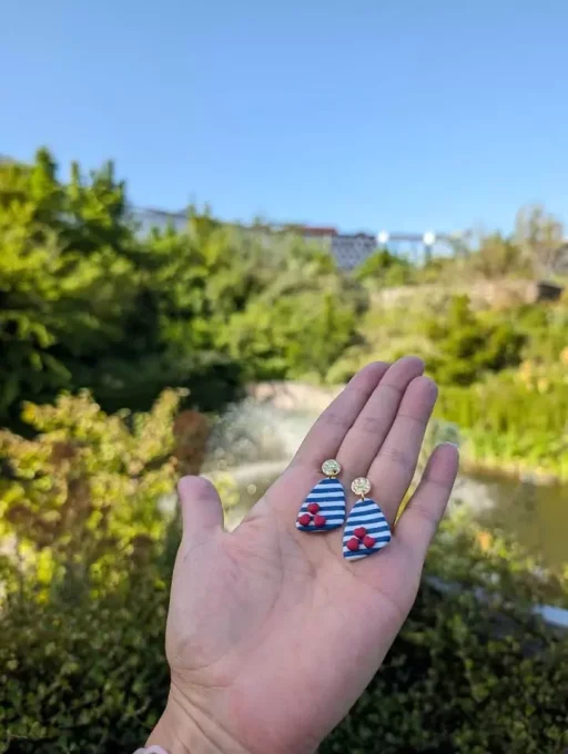 boucles d'oreilles marinières