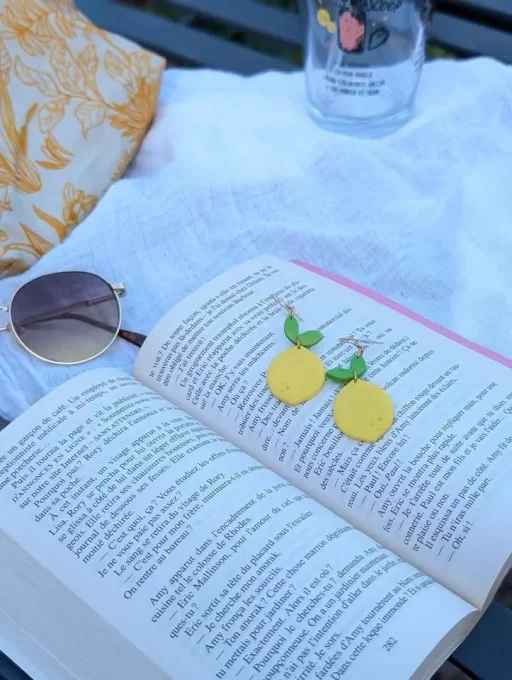Boucles d'oreilles Citrons Fantaise