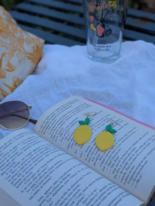 Boucles d'oreilles Citrons Fantaise