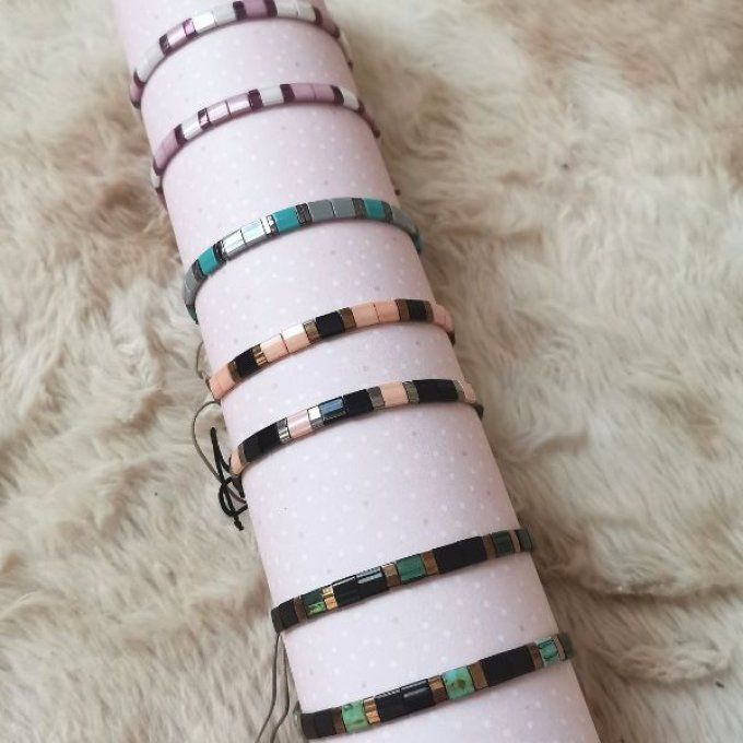Bracelet en perles plates Miyuki