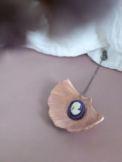 Camée Collier Kate Couleurs Froides