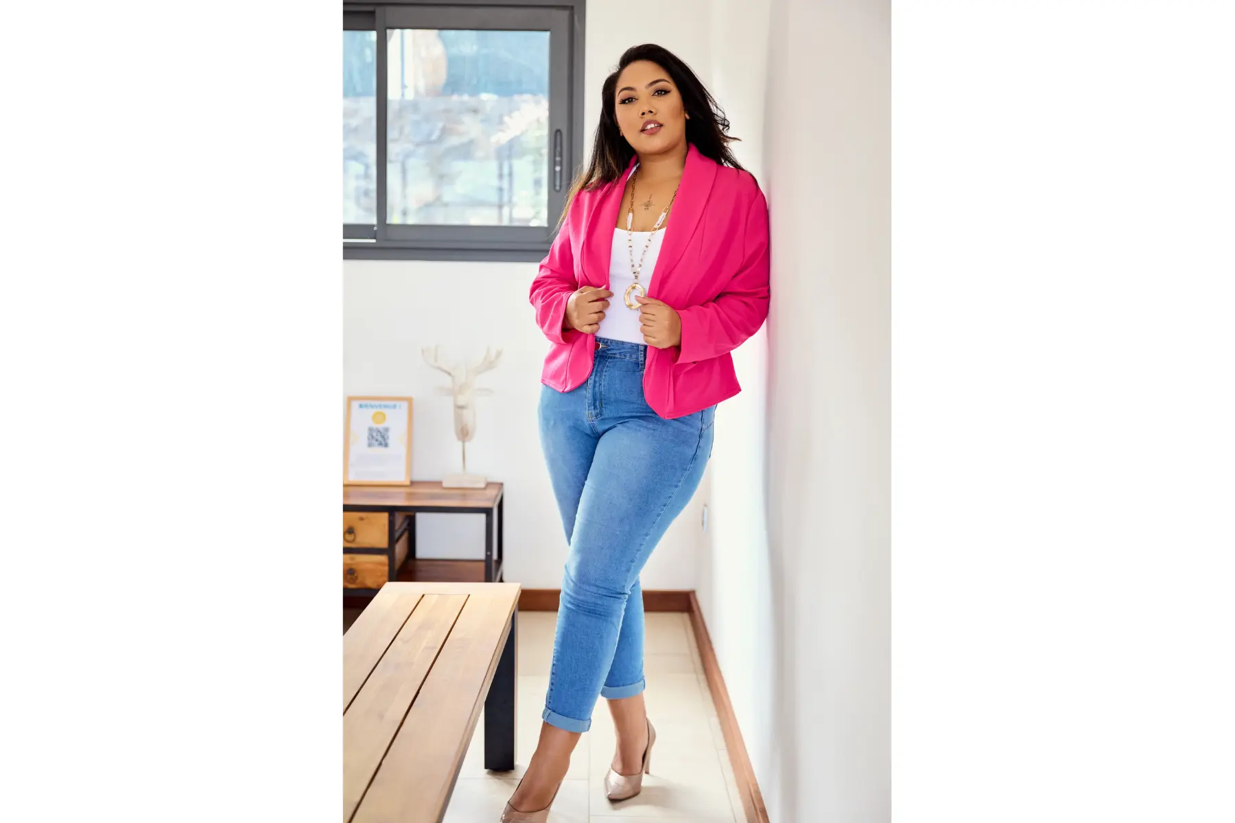 tenue casual chic femme avec du ventre