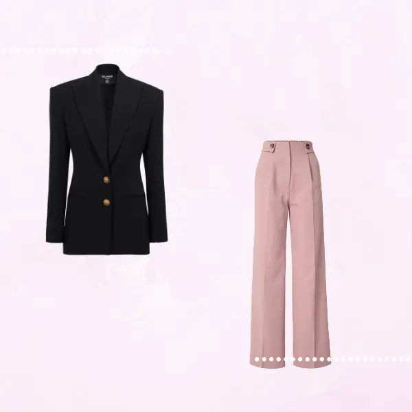 types de morphologie x et 8 pantalon taille haute veste cintrée morphologie 8 et x